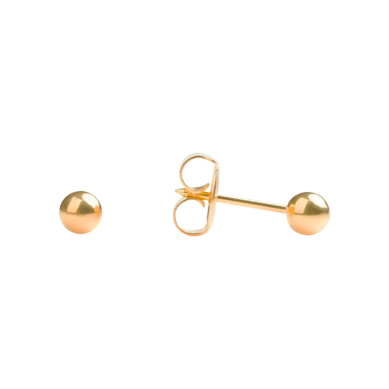 Studex 18K Gold Ball Earrings 4 mm