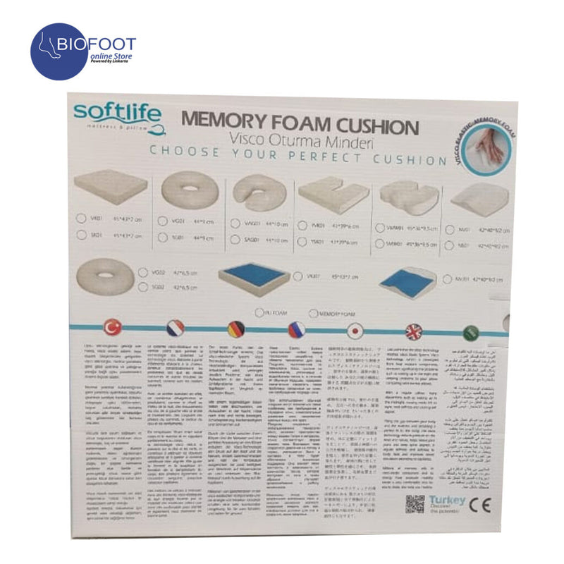 SoftLife Visco Elastic Memory Foam Ring Cushion